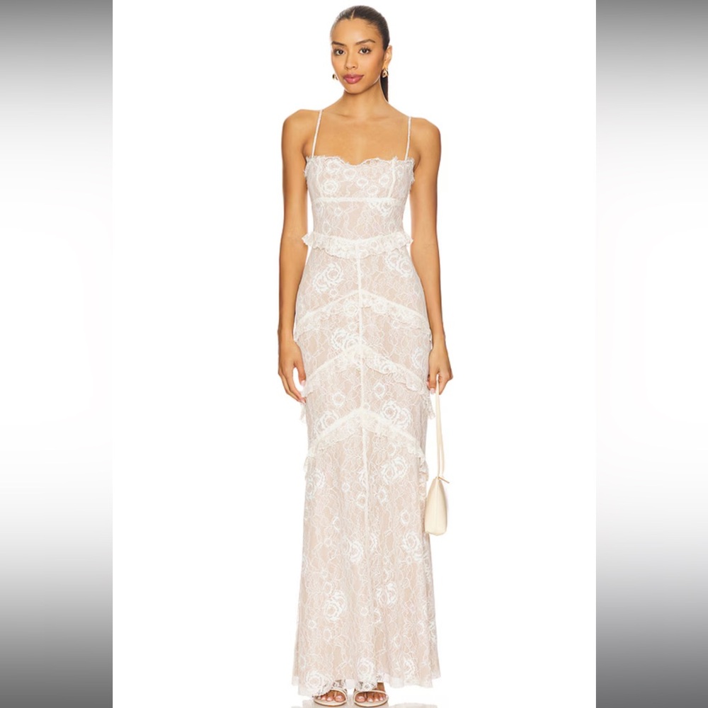 Majorelle Ivory Tracey Lace Dress